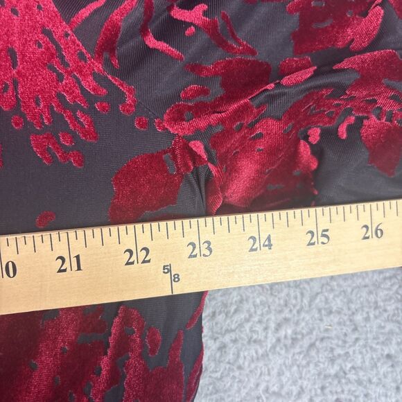 NWT Chico's Red Velvet Reversible to Black Jacket SZ 3 XL Kimono Sleeve MSRP 159 - Picture 12 of 12